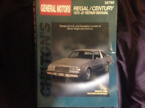 Chilton general mototrs regal/ century 1975-87 repair manual