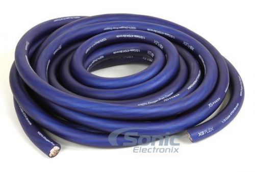 Xs power xsflex0bl-20 20ft blue xs flex 0 awg 100% ofc power/ground cable wire