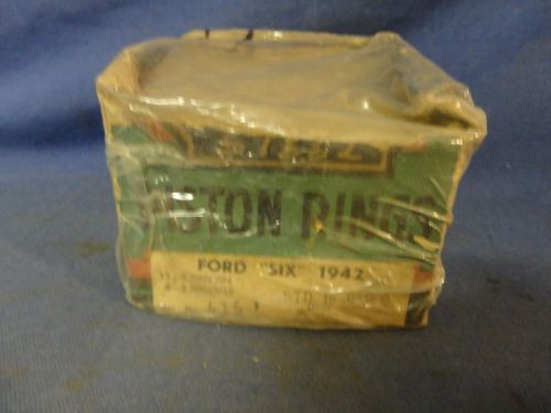1942 ford six piston rings - std size - nos