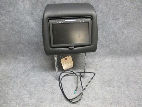 2003 land rover lr7 lh front headrest w/ 7&#034; dvd monitor charcoal leather 22764