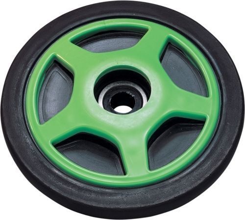 Parts unlimited colored idler wheel - 6.38in. x .75in. (with insert) - green