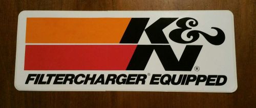 K&amp;n filtercharger equipped decal sticker~nhra racing nascar jdm rat hot rod