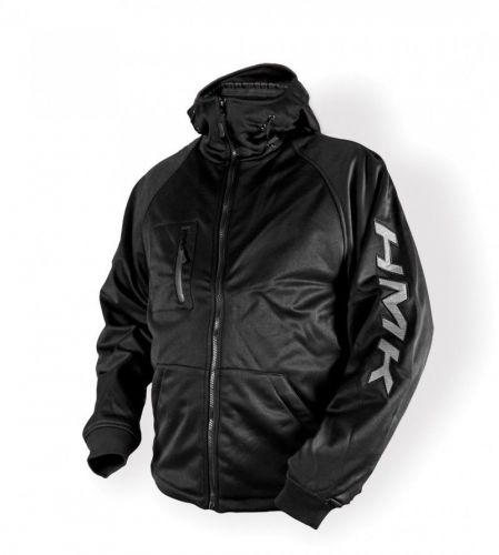 Hmk hooded tech shell jacket black/gray