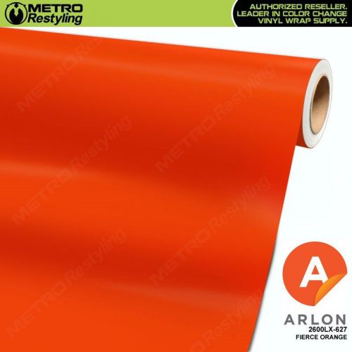 Arlon 2600lx-627 matte fierce orange vinyl vehicle car wrap decal film roll