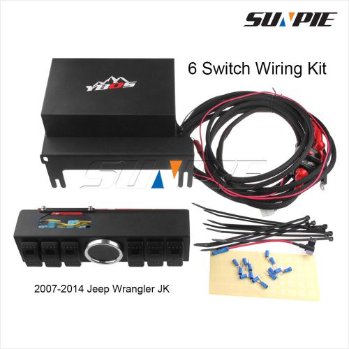 6 switch wiring kit switch panel 6 contura switch for 2007-2014 jeep wrangler jk