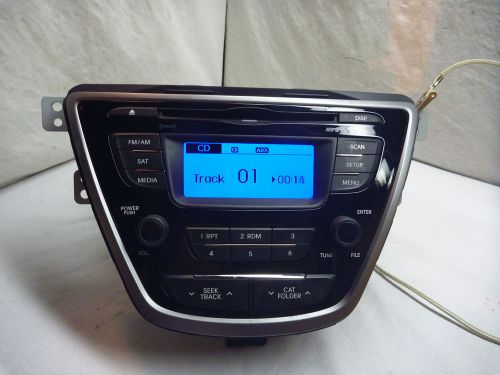 2011 2012 2013 hyundai elantra oem radio single cd mp3 xm 96170-3x155ra5 b712
