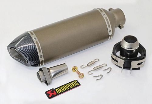 51mm motorcycle carbon fiber color tip exhaust muffler silencer slip on