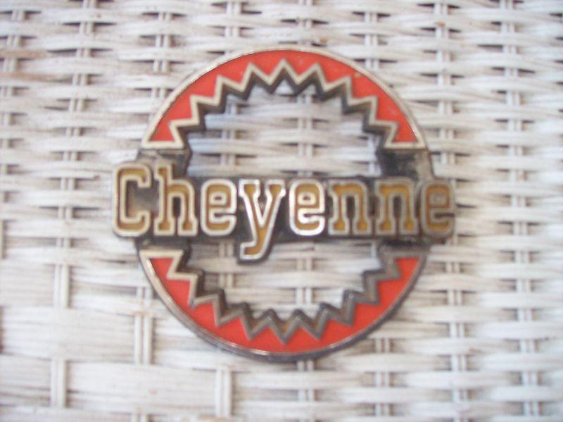 Chevrolet cheyenne emblem trim badge ornament 330316 pickup truck blazer chevy