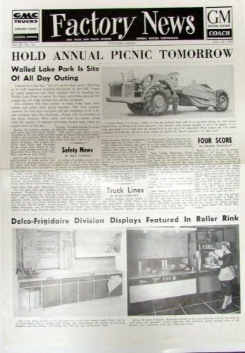 1956 gmc factory news july 13 vol 27 no 12 picnic issue original