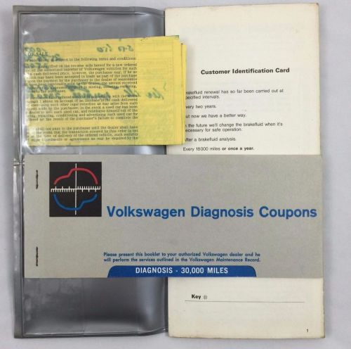 1971 volkswagen vw bus maintenance record + other documents in original folder