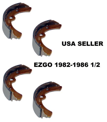 4 ezgo golf cart brake shoes 1982-1986 1/2   marathon gas  electric 23355-g1