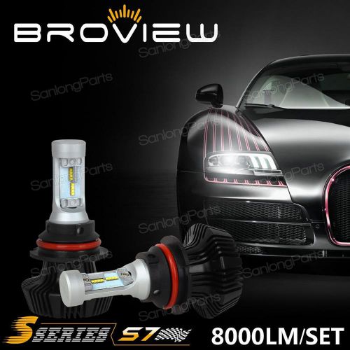 Broview s7 2x 9004 hb1 8000lm led light bulbs for oldsmobile headlight dual beam