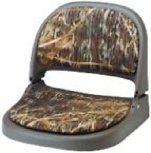 Attwood 70127064 proform fold down boat seat - olive/shadow grass camo marine lc
