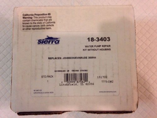 Sierra water pump kit 18-3403; oem 388644