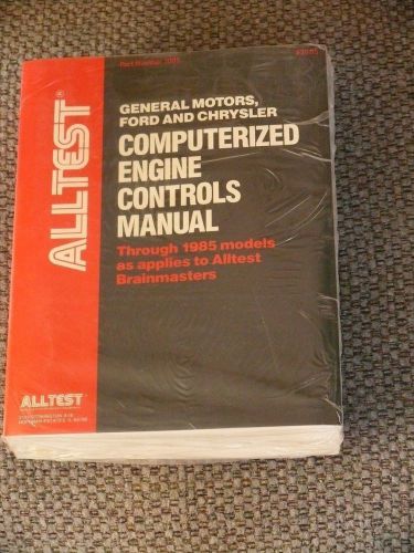 Alltest computerized engine controls manuals gm ford &amp; chrysler to 1985 and 1986