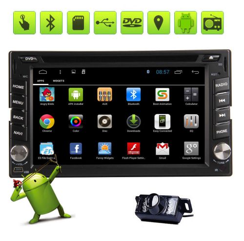 Quad-core android 4.4 kitkat 2din radio stereo gps car dvd player 3g-wifi camera
