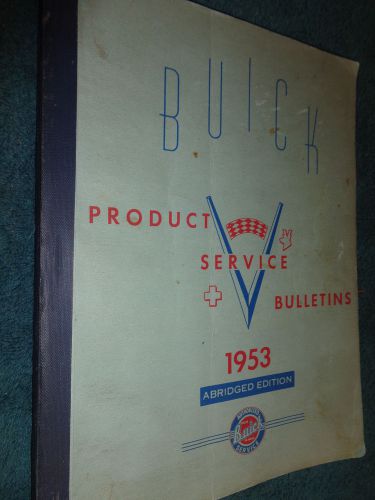 1953 buick bound service bulletin set /  book / original manual
