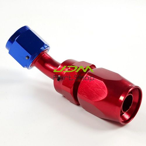 8an an8 8-an 45° degree swivel oil line hose end male fitting 7085-red 2 pcs