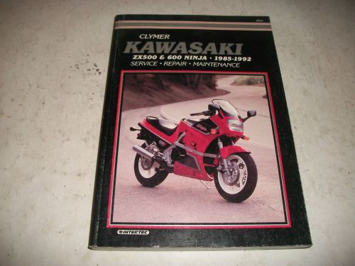 Clymer service manual 1985-1992 kawasaki zx500 zx600 ninja clean more listed