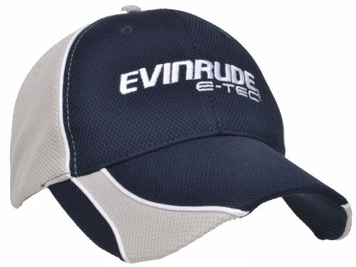 Brp evinrude e-tec moisture wicking navy/grey hat cap