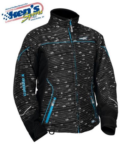 Castle x women&#039;s blue plush reflex twist-13 se snowmobile jacket 70-261_