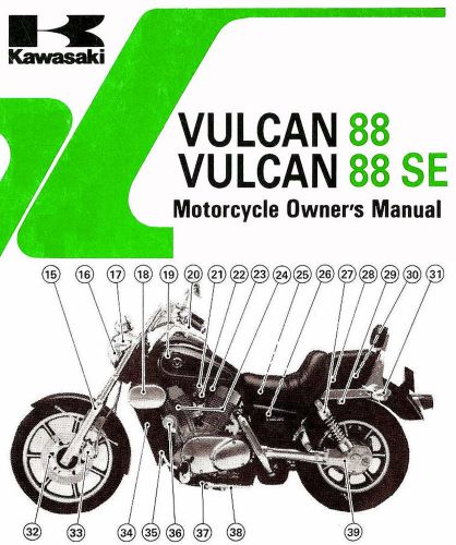1992 kawasaki vulcan 88 owners manual -vulcan 88 se--vn1500--kawasaki