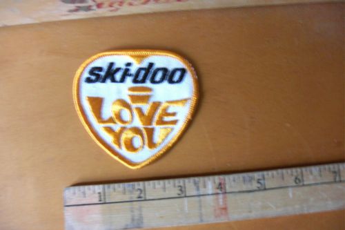 Vintage ski-do snowmobile embroidered patch