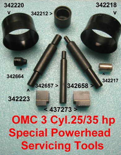 Special tool kit-omc-for 25/35 hp 3 cyl. outboard power head- new