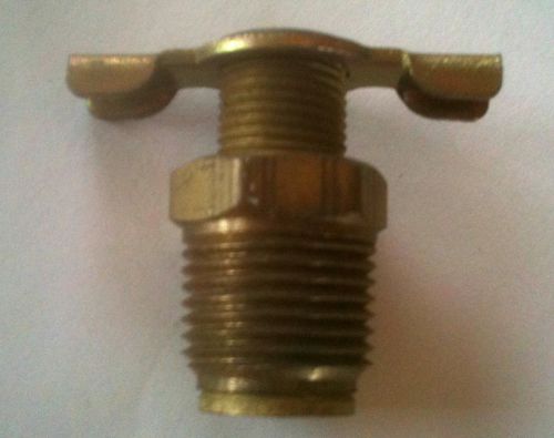 Brass 1/8&#034; block drain cock b125dc for radiators @ speed tech