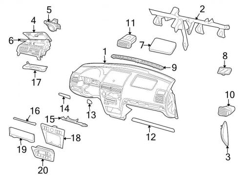 Ford oem dashboard air vent 6e5z19893ac image 11