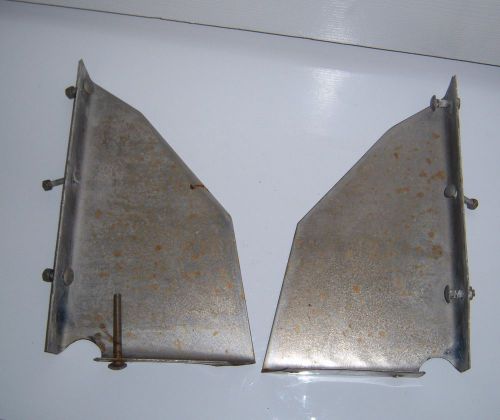 !for minn kota trolling motor- stainless steel base plate guards 12.25 in x 8 in