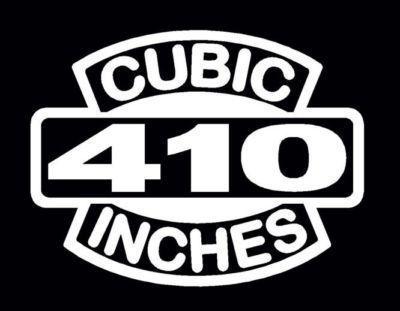 2 v8 410 cubic inches engine decal set 410 ci emblem stickers