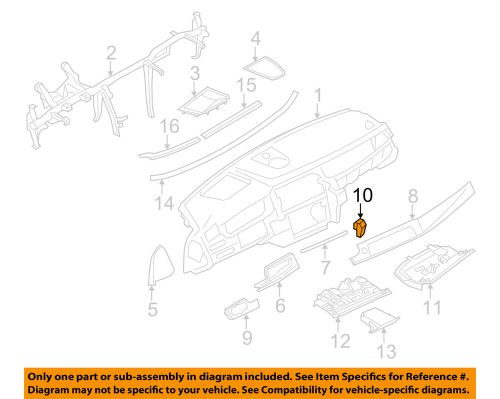 Bmw oem 11-16 x3-trim retainer clip 07147321144