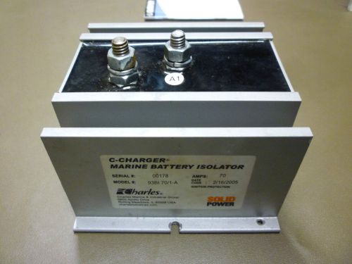 Charles marine c-charger marine battery isolator 70 amp