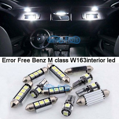 12pcs white led interior light kit for 2000-2005 mercedes benz m class w163 m