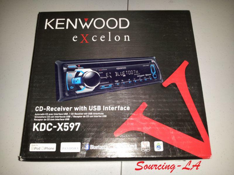 Kenwood kdc-x597 excelon single din in-dash car stereo receiver