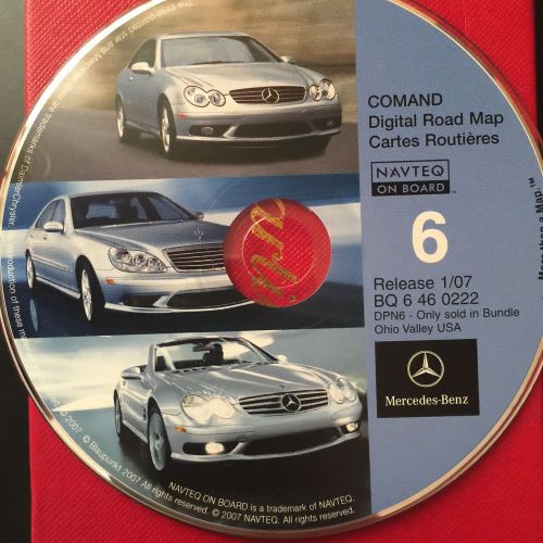 2007 update mercedes navigation disc cd map #6 kt wv parts of in tn ny md oh pa