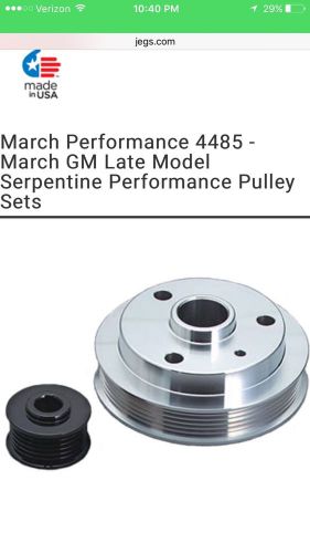 Gm late model pulley set