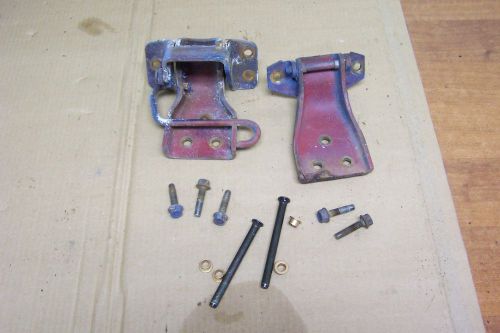 1969 1970 ford mustang lh upper &amp; lower door hinges w/bolts used oem