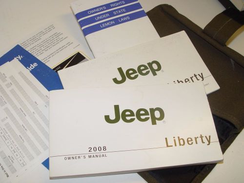 2008 jeep liberty owners manual / users guide laredo sport