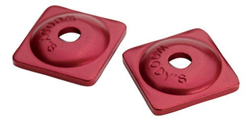 Woodys asw-3740  square aluminum plate 7mm red bag of 24