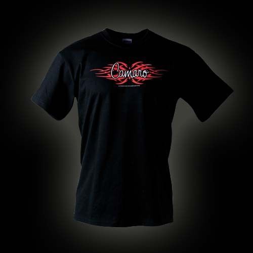Camaro tribal black short sleeve t-shirt 100% cotton medium