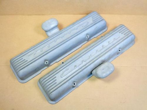 Corvette finned aluminum valve covers staggered w/ stellings? breathers hot rod