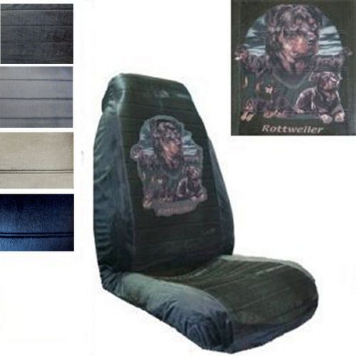 Velour seat covers car truck suv rottweilers on lawn high back pp #y