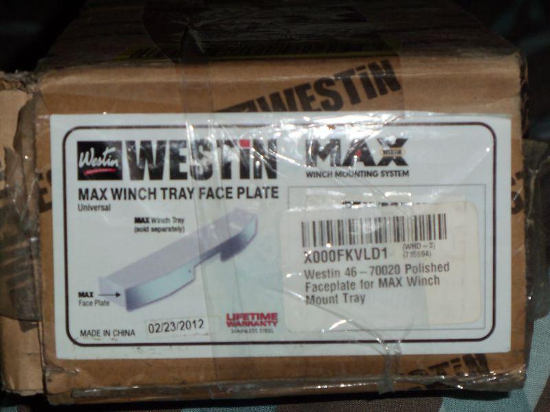 Westin 46-70020 polished faceplate for max winch mount tray