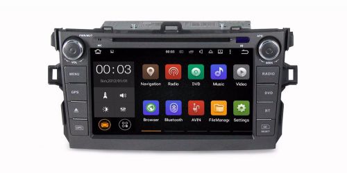 8&#034; android 5.1 car dvd player gps radio stereo for toyota corolla 2007-2011 wifi