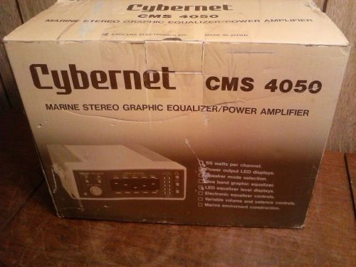 New rare vintage cybernet cms 4050 marine stereo graphic equalizer/power amp