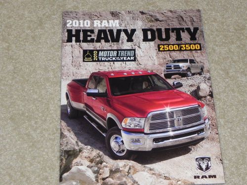 2010 dodge ram  heavy duity sales brochure nos from dodge dealer