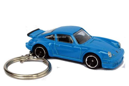 Custom key chain porsche 934 turbo rsr blue