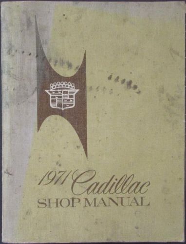 1971 cadillac shop service manual fleetwood calais deville eldorado comm chassis